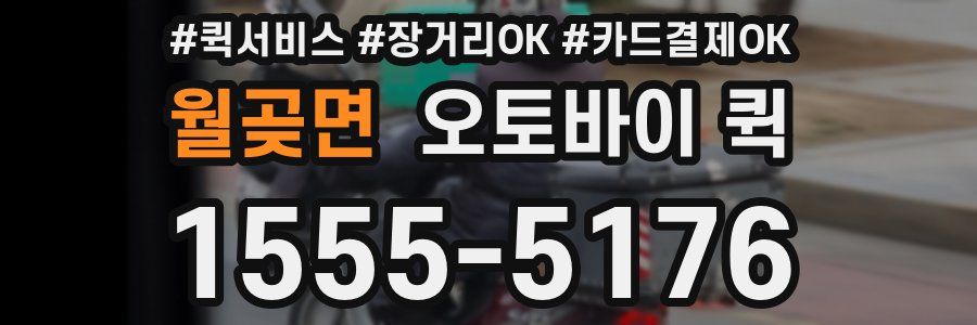 월곶면 오토바이 퀵