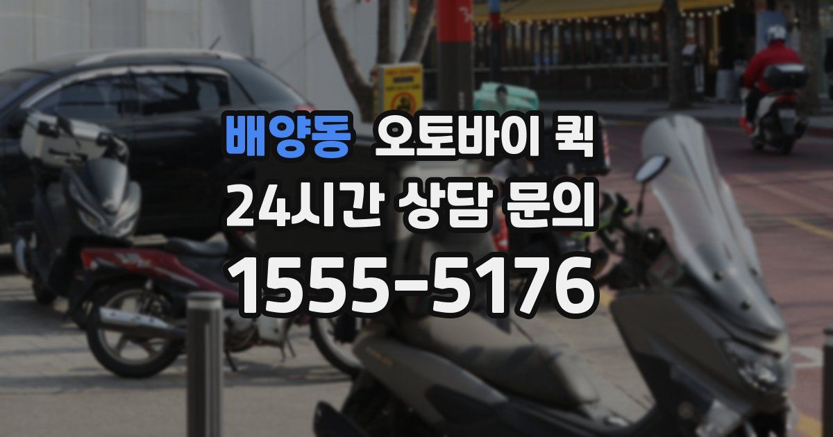 배양동 오토바이 퀵