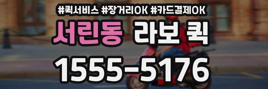 서린동 라보 퀵