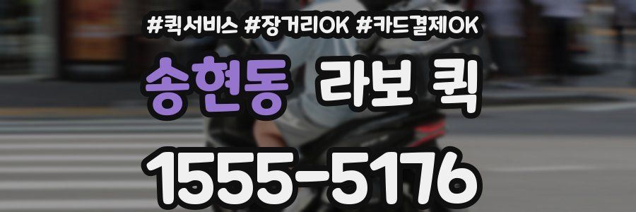 송현동 라보 퀵
