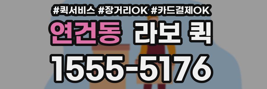 연건동 라보 퀵