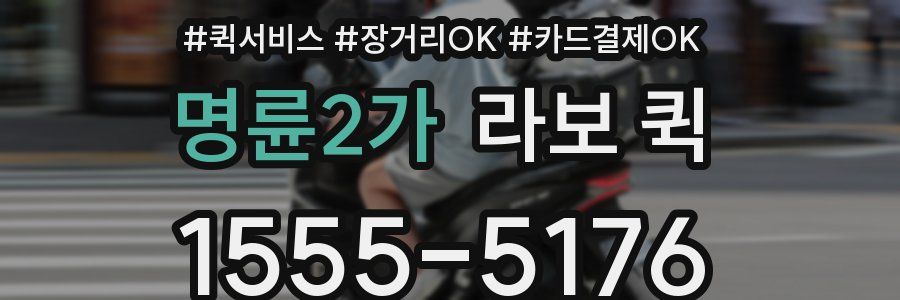 명륜2가 라보 퀵