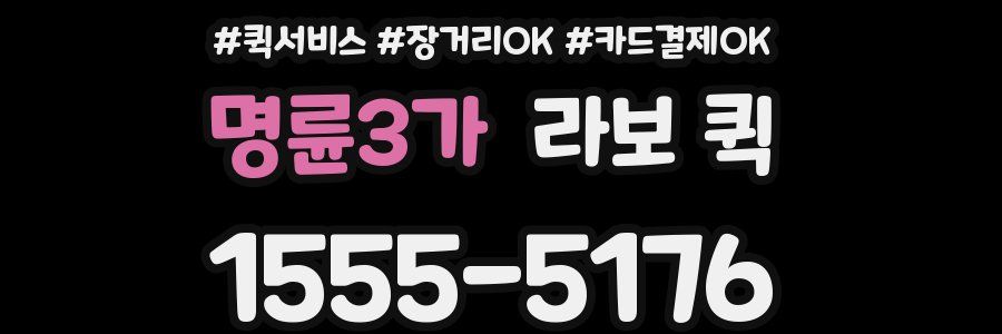 명륜3가 라보 퀵