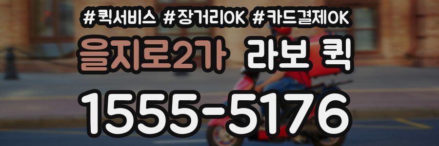 을지로2가 라보 퀵