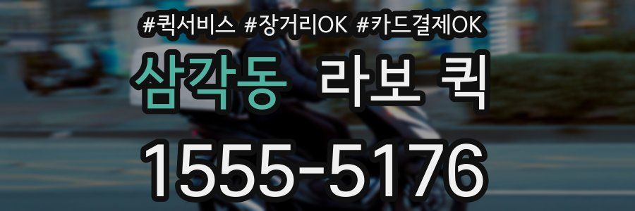 삼각동 라보 퀵