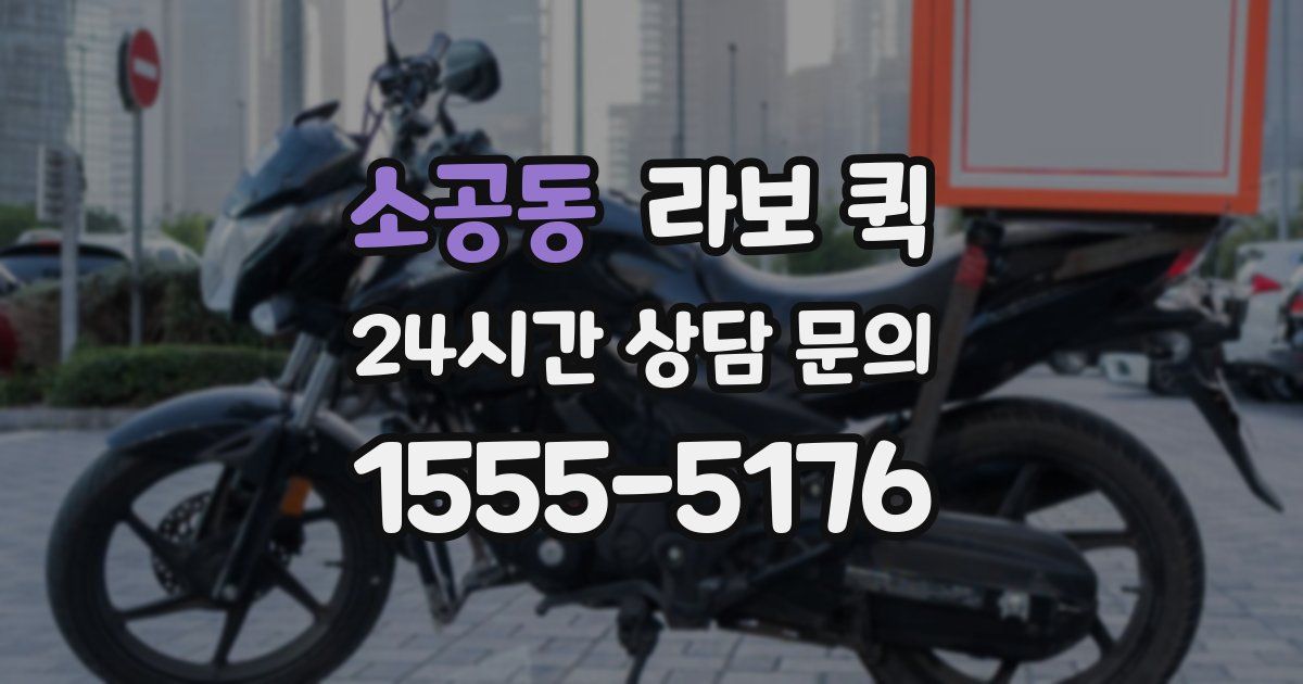 소공동 라보 퀵