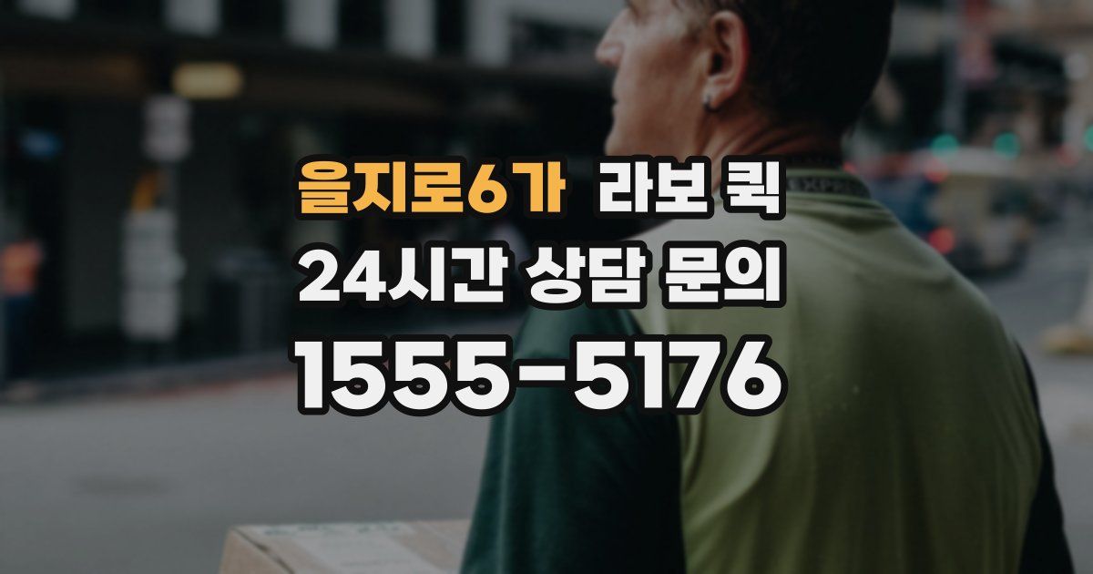 을지로6가 라보 퀵