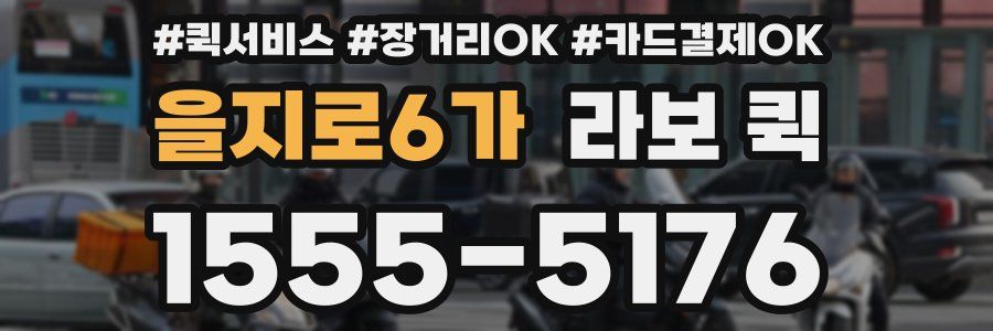 을지로6가 라보 퀵