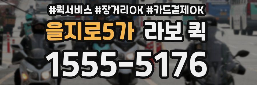 을지로5가 라보 퀵