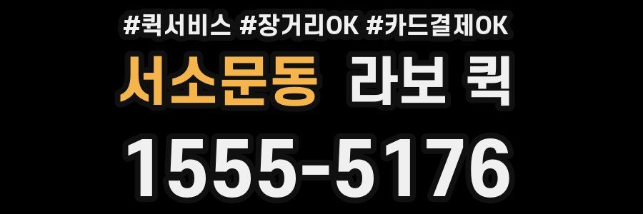 서소문동 라보 퀵