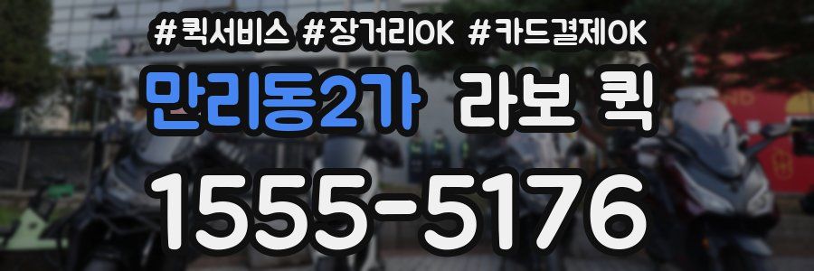 만리동2가 라보 퀵