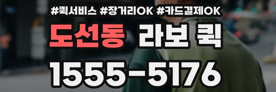 도선동 라보 퀵