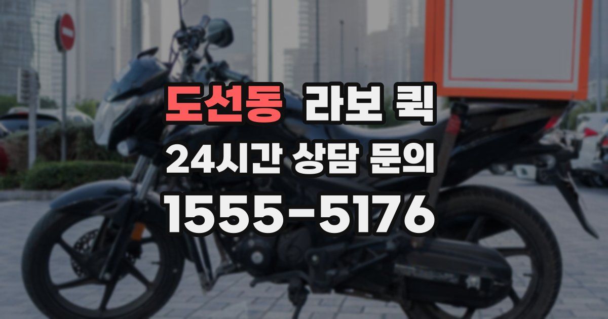 도선동 라보 퀵