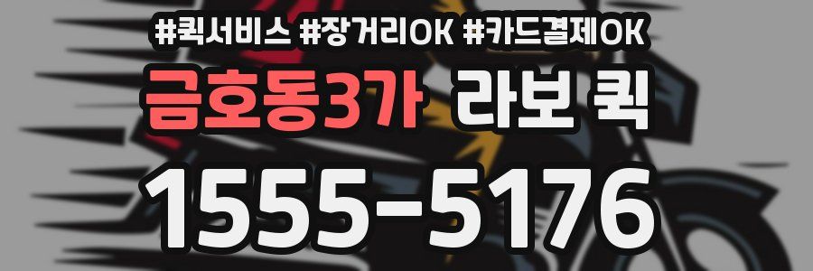 금호동3가 라보 퀵