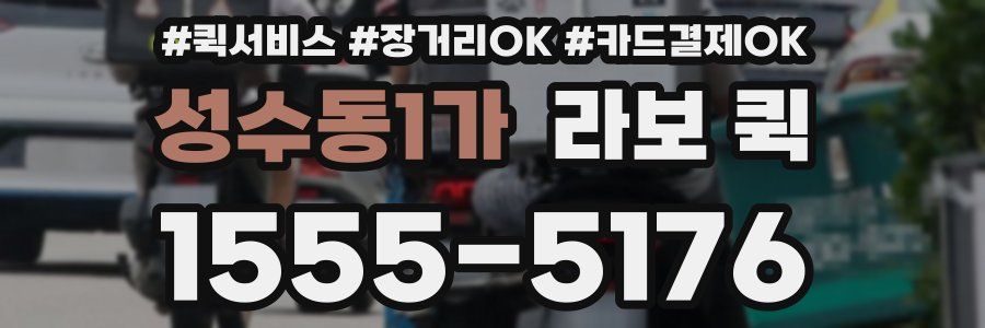 성수동1가 라보 퀵