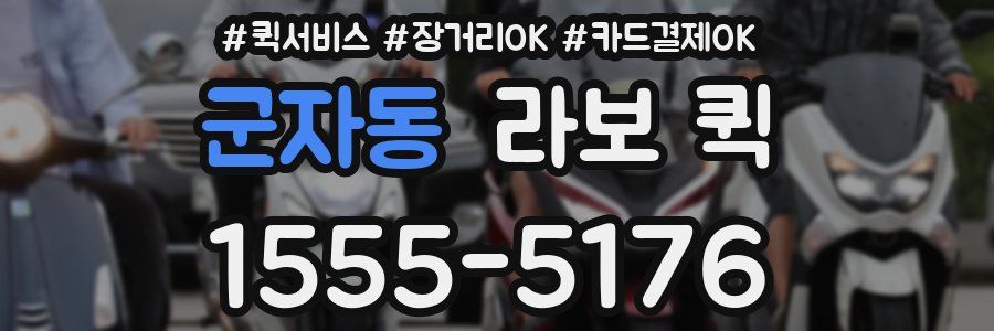 군자동 라보 퀵