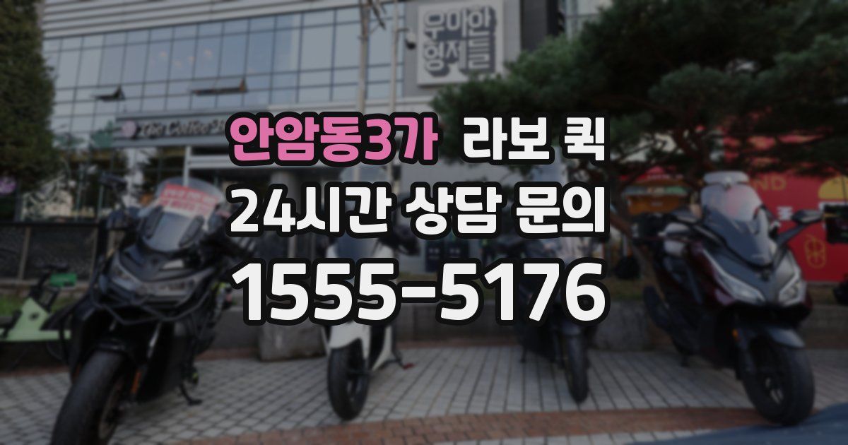 안암동3가 라보 퀵