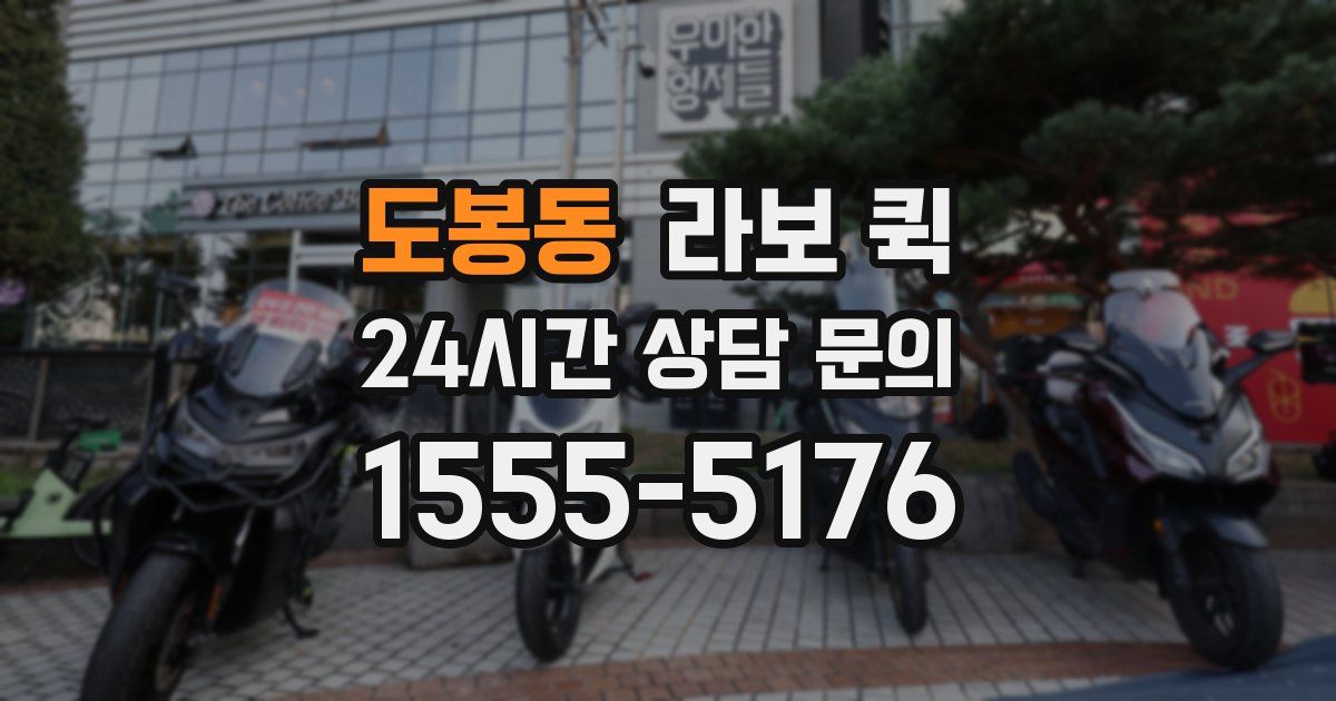 도봉동 라보 퀵