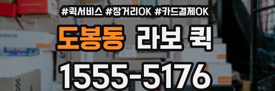 도봉동 라보 퀵
