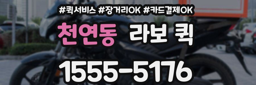 천연동 라보 퀵