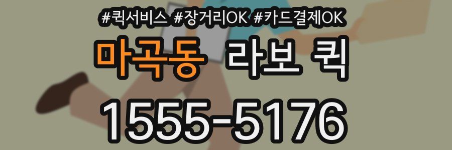마곡동 라보 퀵