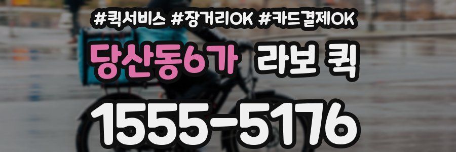 당산동6가 라보 퀵