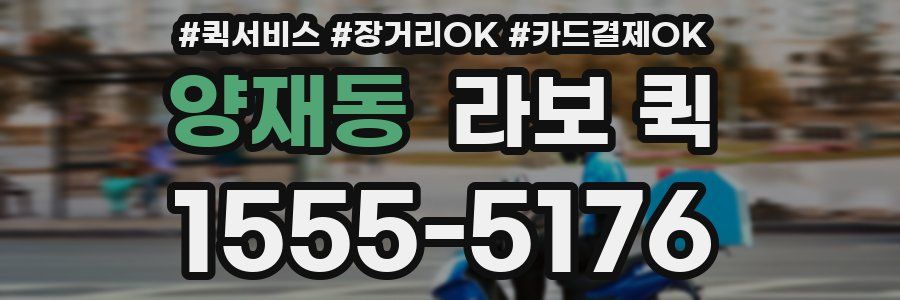 양재동 라보 퀵