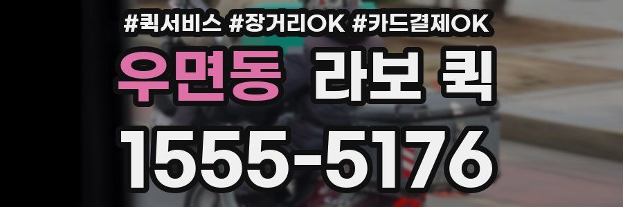 우면동 라보 퀵