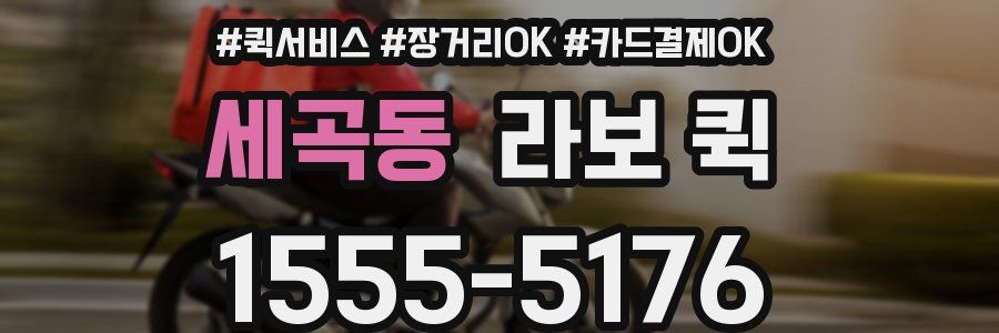 세곡동 라보 퀵