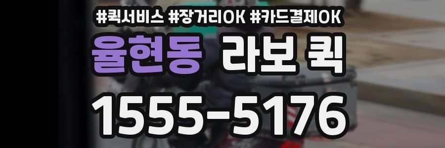 율현동 라보 퀵