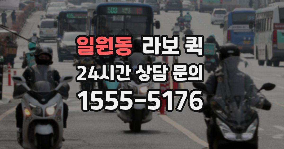 일원동 라보 퀵