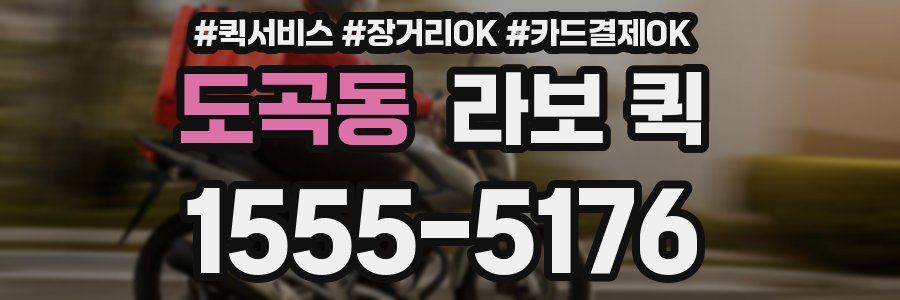 도곡동 라보 퀵