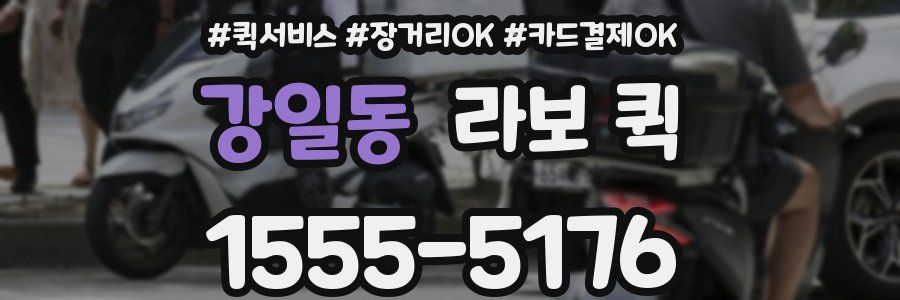 강일동 라보 퀵