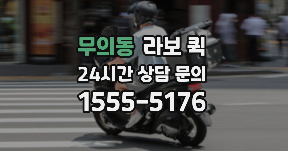 무의동 라보 퀵