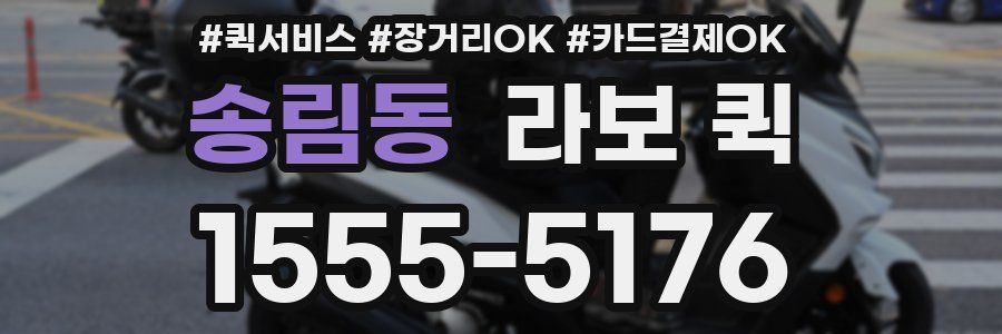 송림동 라보 퀵