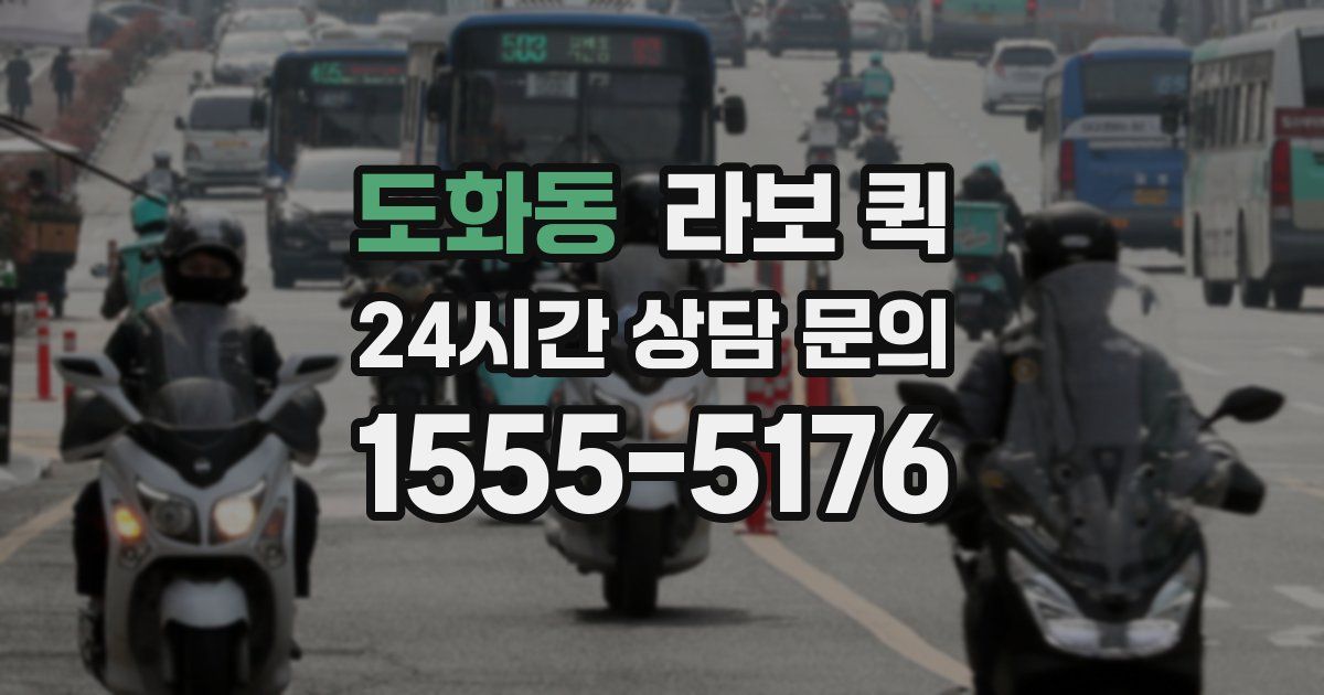 도화동 라보 퀵