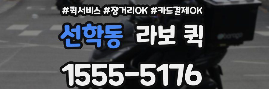 선학동 라보 퀵