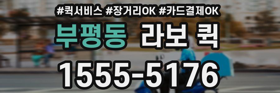 부평동 라보 퀵