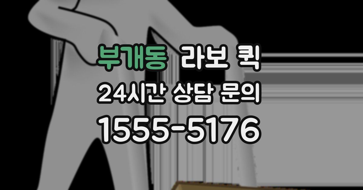 부개동 라보 퀵
