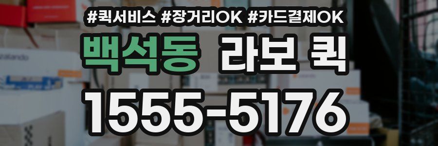 백석동 라보 퀵
