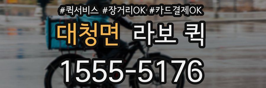 대청면 라보 퀵