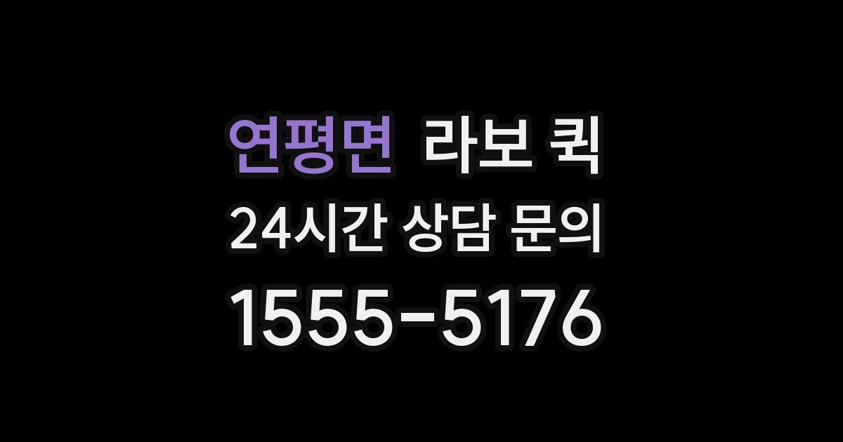 연평면 라보 퀵