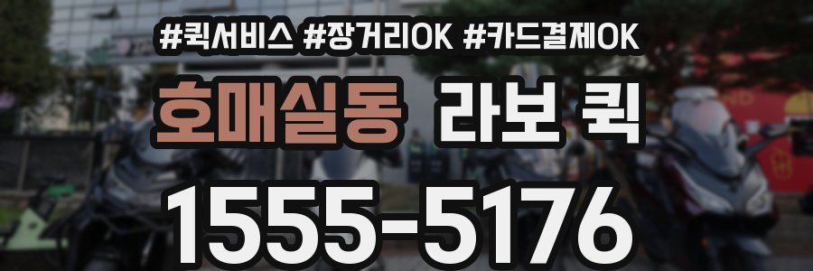 호매실동 라보 퀵