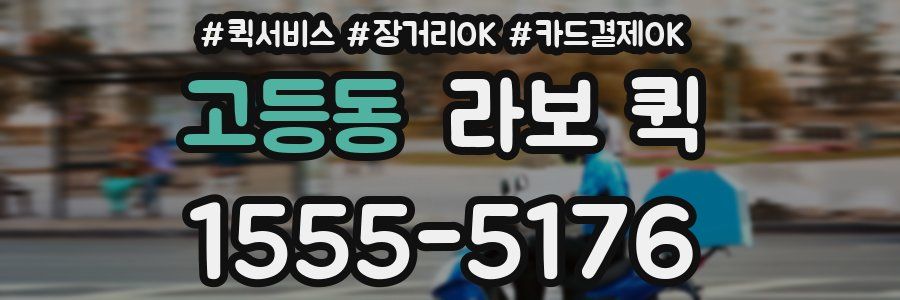 고등동 라보 퀵