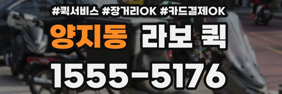 양지동 라보 퀵