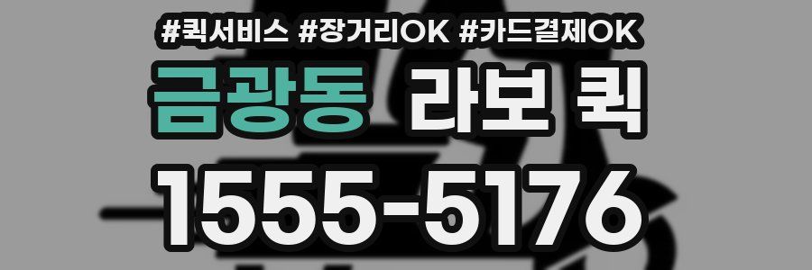 금광동 라보 퀵