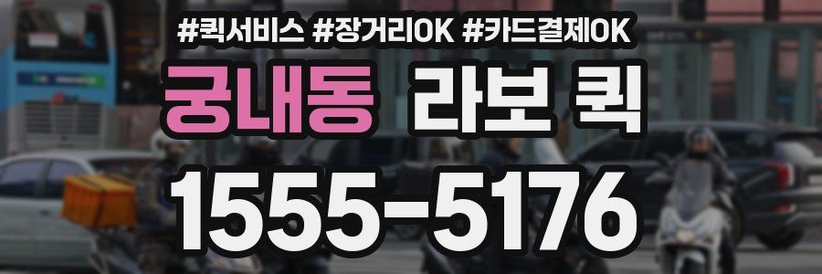 궁내동 라보 퀵