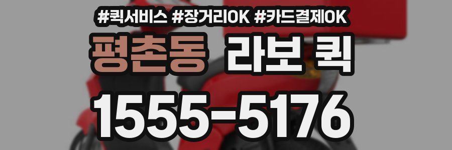 평촌동 라보 퀵