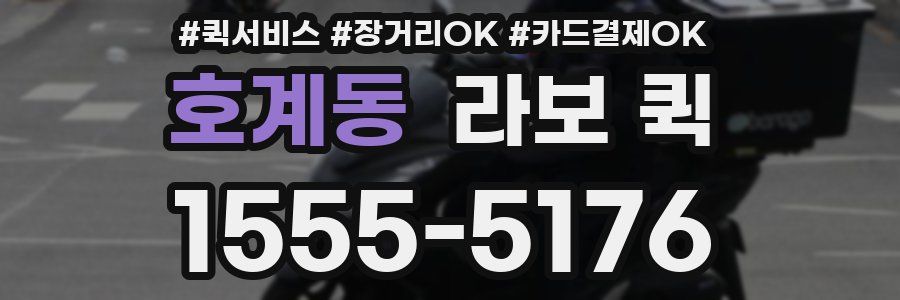 호계동 라보 퀵