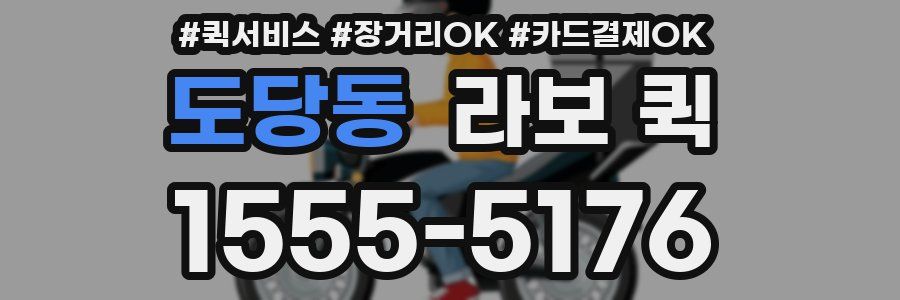 도당동 라보 퀵